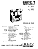 Sony TC-755 - Service Manual